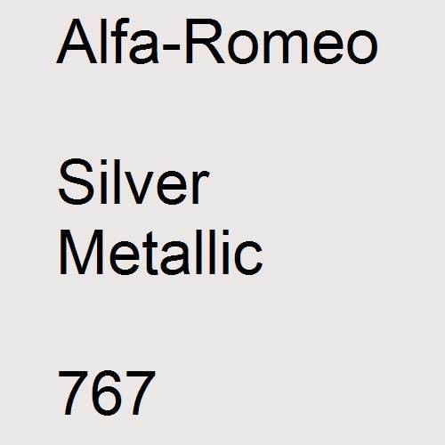 Alfa-Romeo, Silver Metallic, 767.